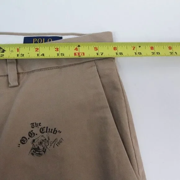 NWT Polo Ralph Lauren Men's Varsity Football OG Club Stretch Khaki Chinos, 34x30